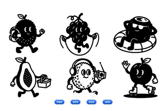 Cute Fruit Character Clipart Review