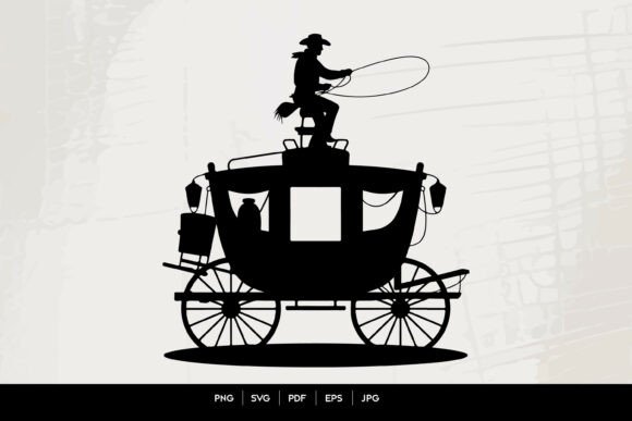 Review: Cowboy Stagecoach Silhouette Art for Embroidery