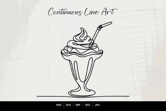 Review: Ice Cream Sundae Line Art for Embroidery