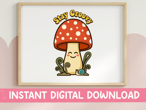 Stay Groovy Kawaii Mushroom Design Review