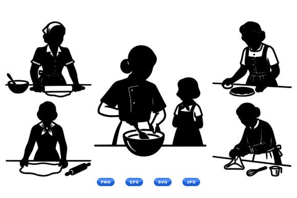 Vintage Baker Silhouette Clipart Review