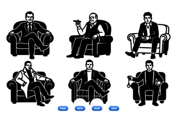 Vintage Gentlemen Armchair Clipart Review