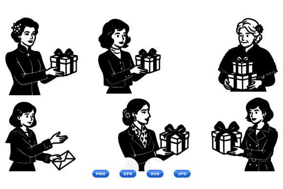 Vintage Women Gift Clipart Review