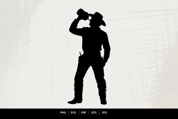 Western Cowboy Drinking Silhouette Embroidery Review